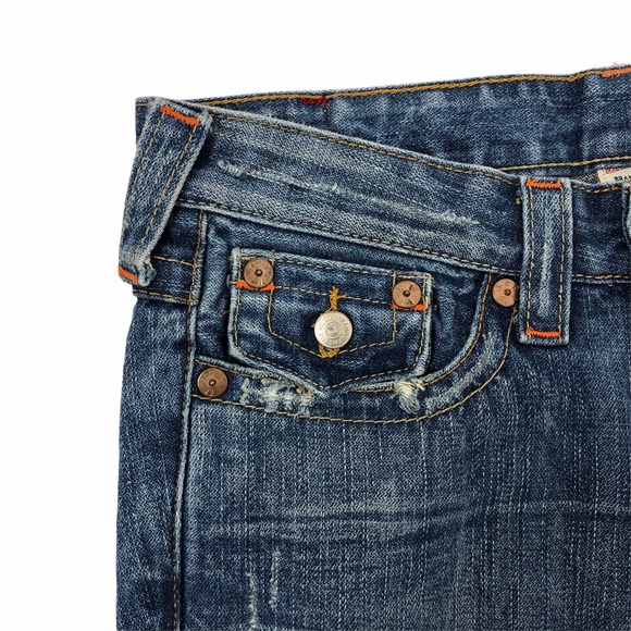 True Religion Flare Distressed Jeans Size 26 Women - Picture 8 of 11